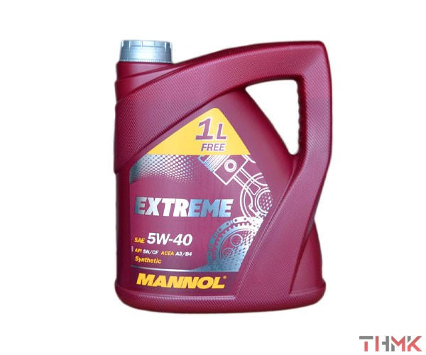 Масло моторное 5w40 Mannol Extreme SN/CF 1 л канистра